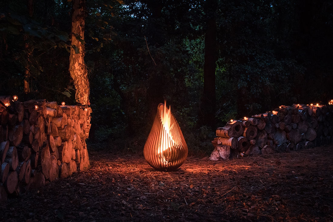 DEWDROP M Brasero Extérieur Acier GLOWBUS