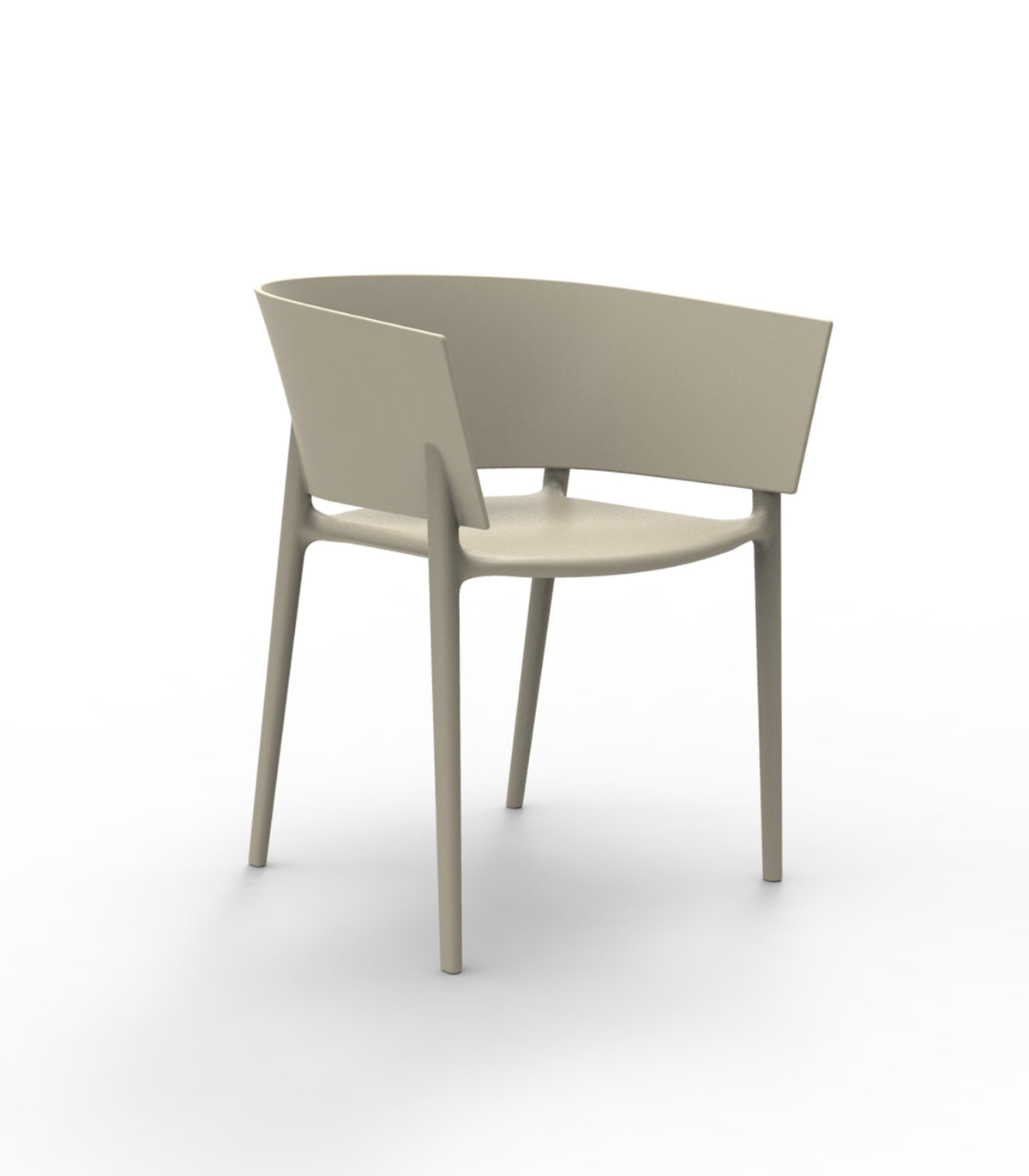 Chaise Couleur Ecru AFRICA par Vondom pour les Bars