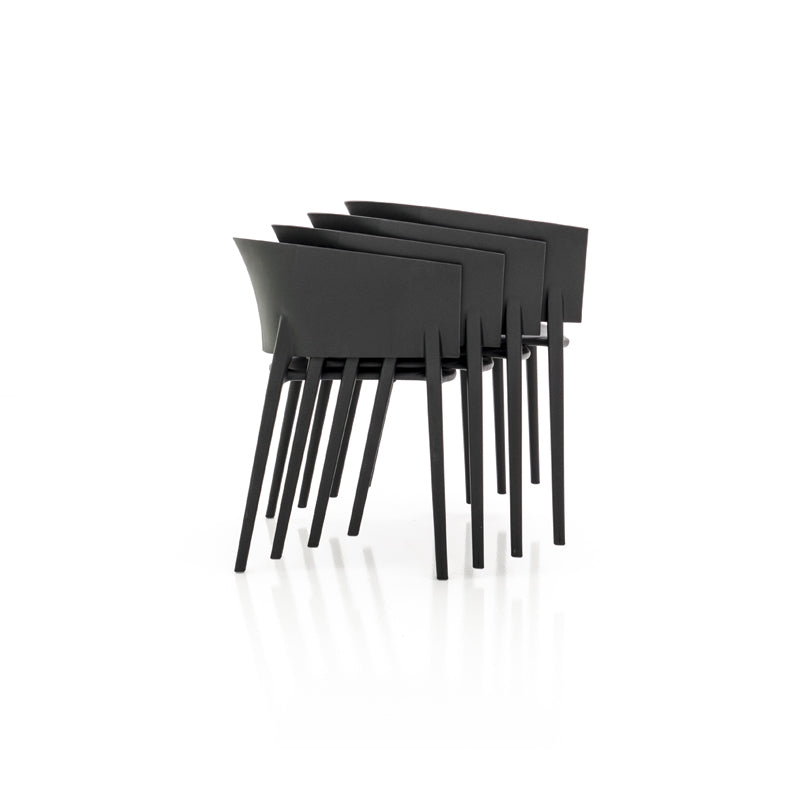 AFRICA Chaises Empilables Couleur Noir Vondom