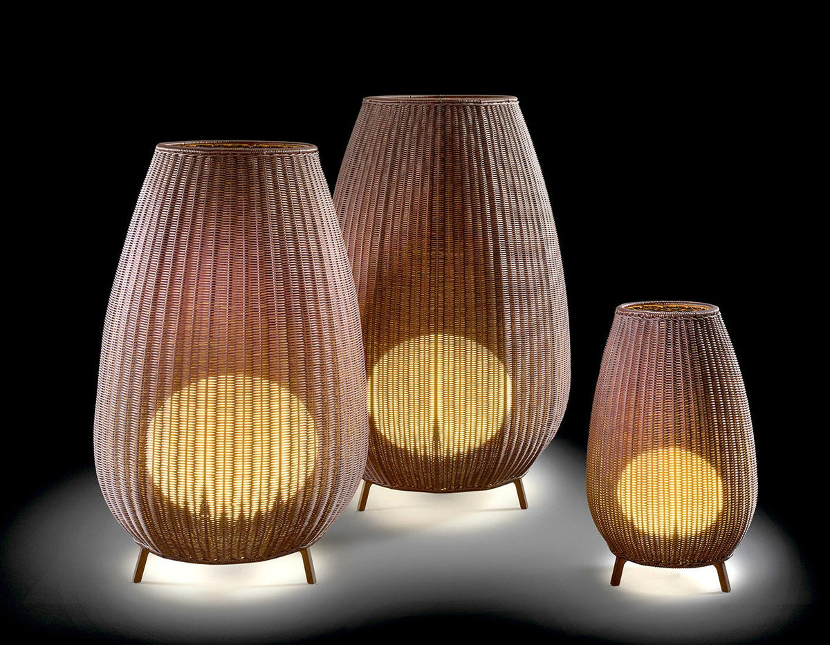 AMPHORA 01 - Lampe À Poser Osier Intérieur Extérieur - BOVER