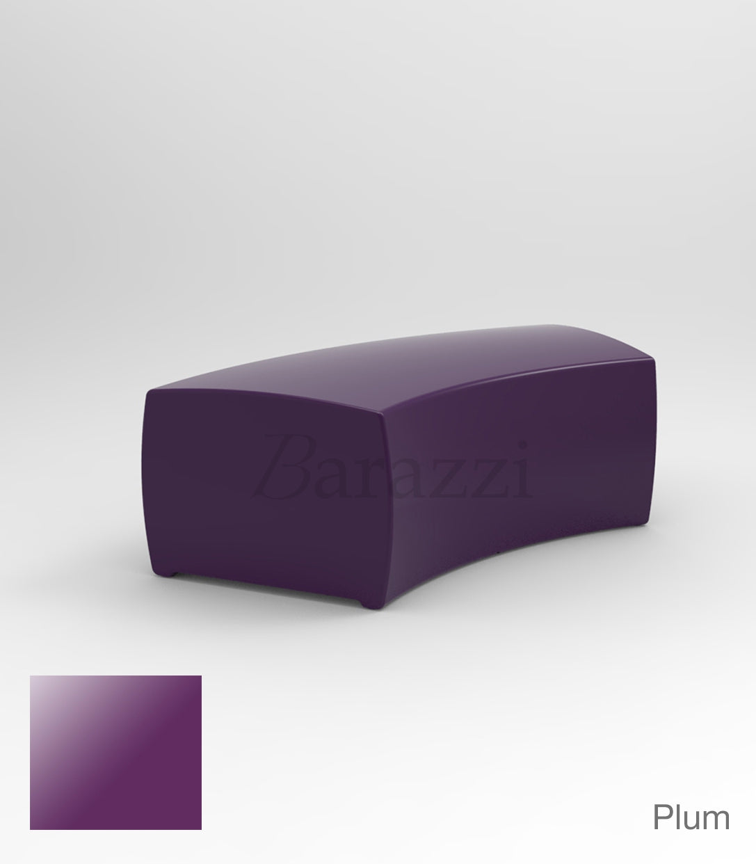 And Banco Laqué par Vondom - Banc Incurvé Finition Laquée disponible en 15 couleurs
