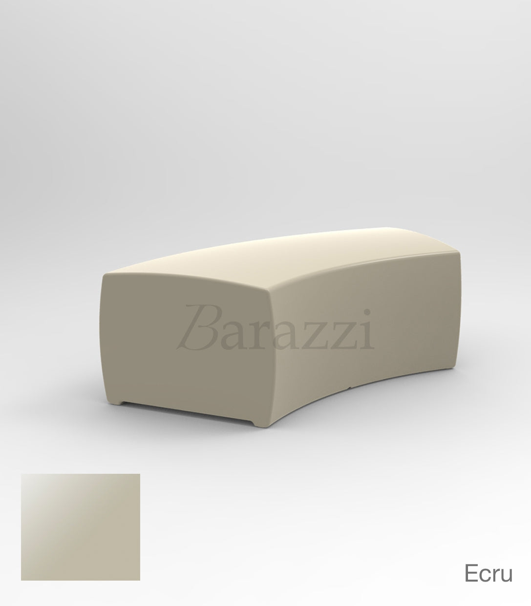 And Banco Laqué par Vondom - Banc Incurvé Finition Laquée disponible en 15 couleurs