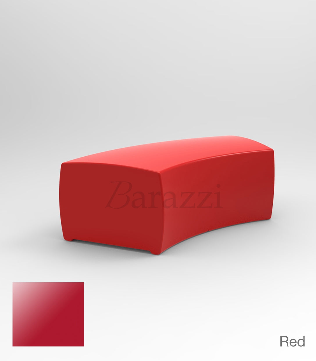 And Banco Laqué par Vondom - Banc Incurvé Finition Laquée disponible en 15 couleurs