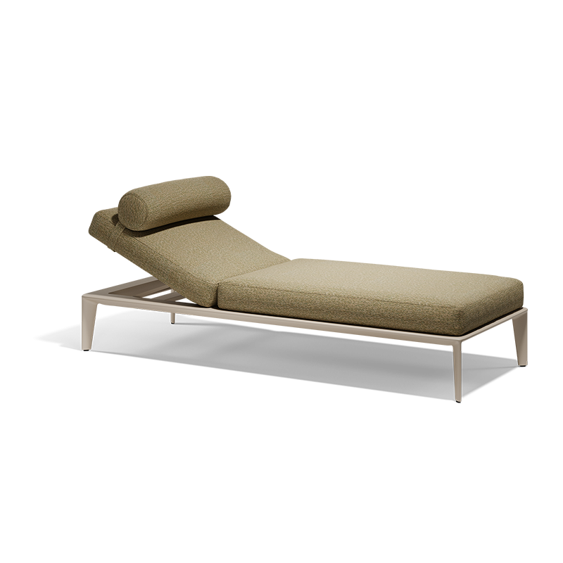 PASADENA Vondom padded aluminum sun lounger