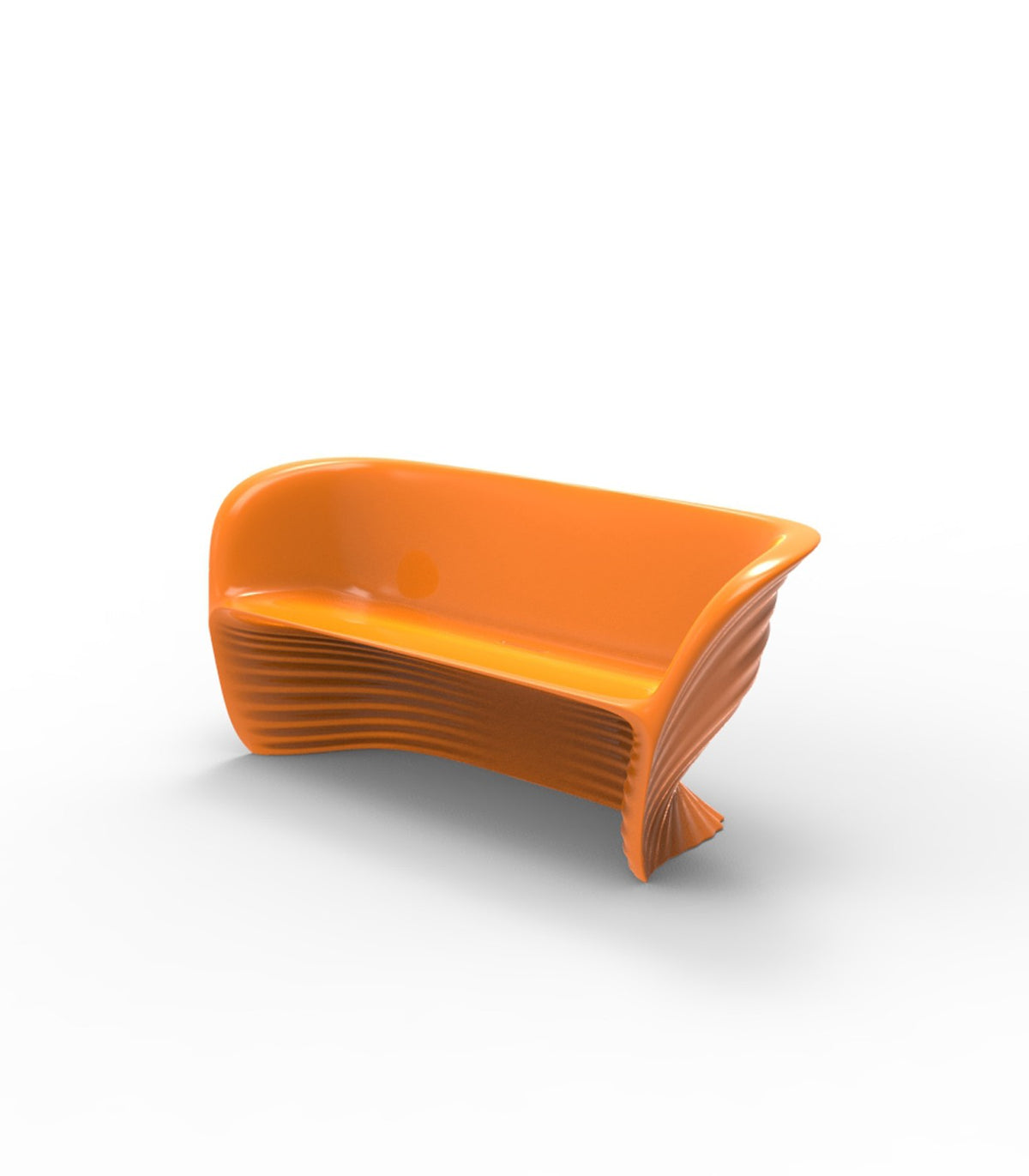 Canapé Design Biophilia Vondom laqué - orange