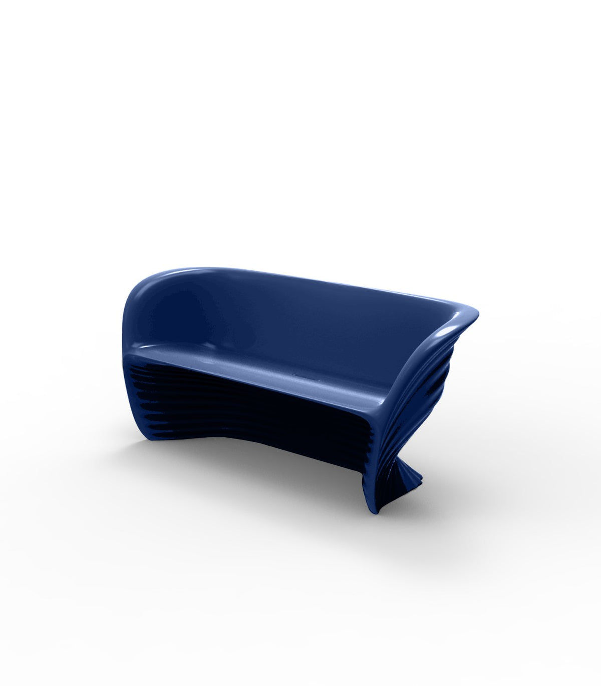 Canapé Design Biophilia Vondom laqué - bleu