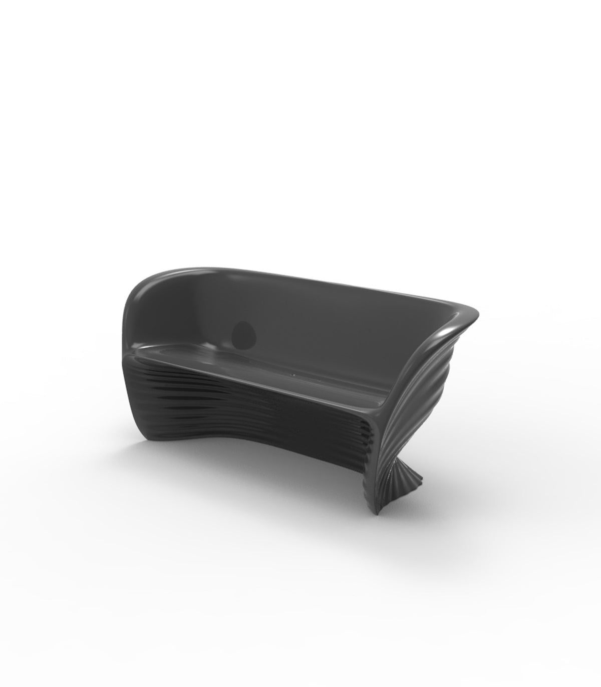 BIOPHILIA lacquered design sofa - Vondom - anthracite grey
