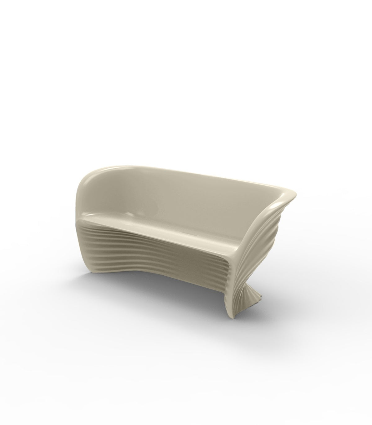 Canapé Design Biophilia Vondom laqué - écru