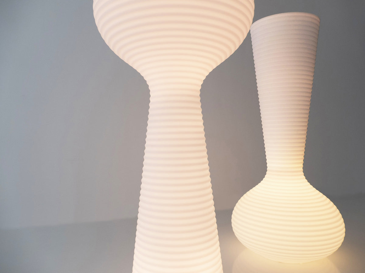 Bloom Lamp with the Bloom White Light Planter by Vondom