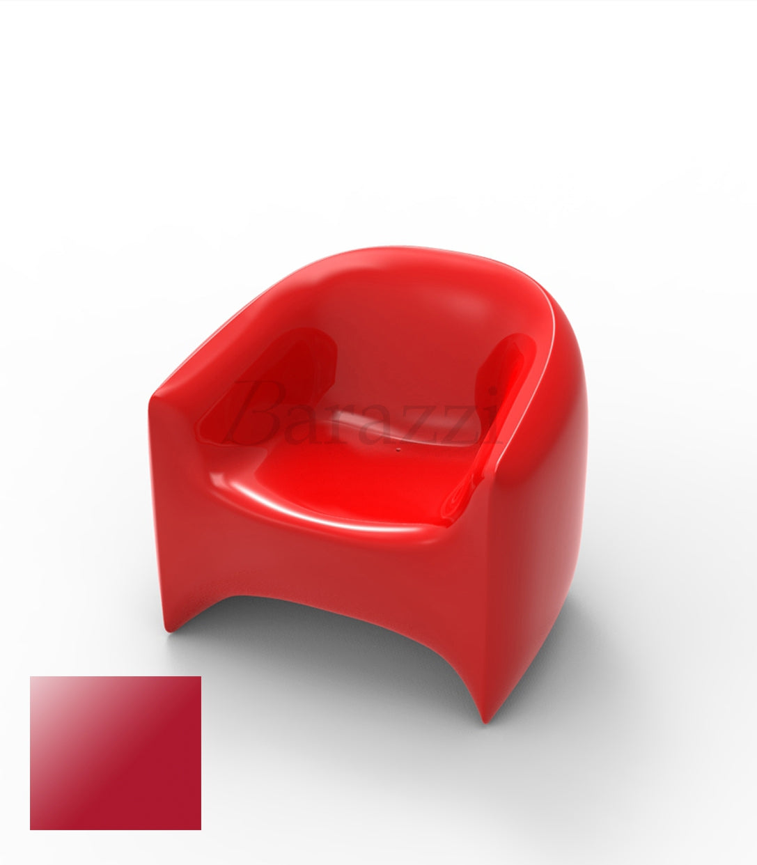 BLOW Fauteuil Rouge Laque Vondom
