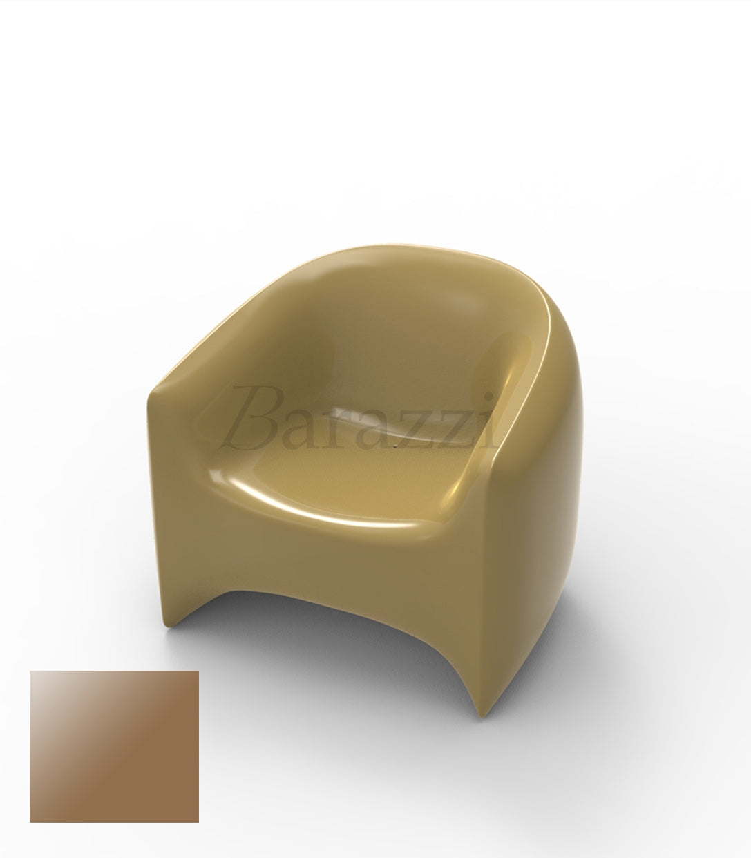 BLOW Fauteuil Champagne Laque Vondom