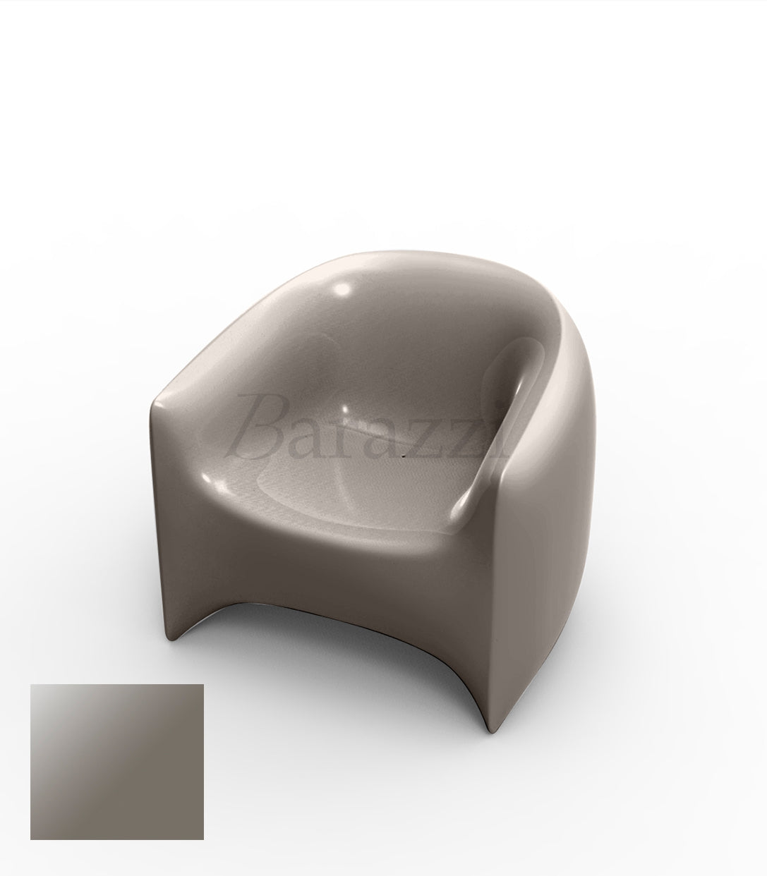 BLOW Fauteuil Taupe Laque Vondom