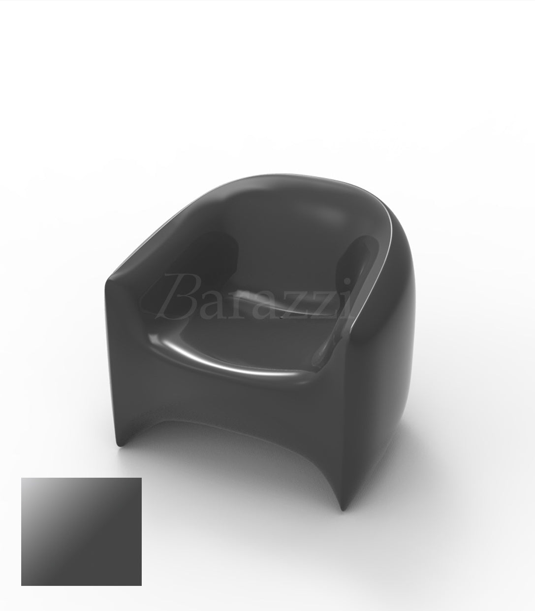 BLOW Fauteuil Anthracite Laque Vondom