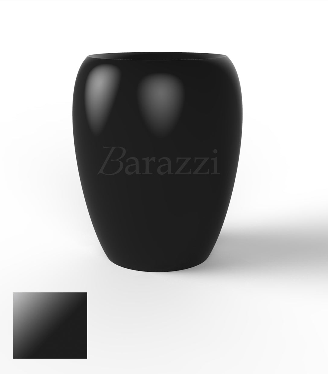 BLOW Pots 120 Noir Polyethylene Laque Vondom