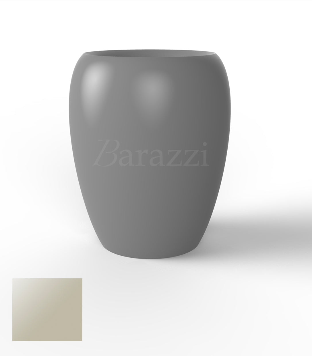 BLOW Pots 120 Ecru Polyethylene Laque Vondom