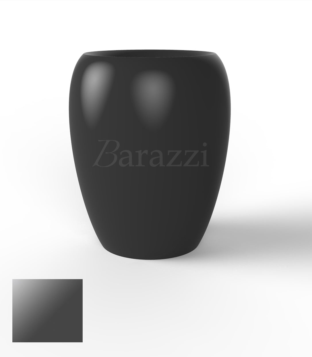 BLOW Pots 120 Anthracite Polyethylene Laque Vondom