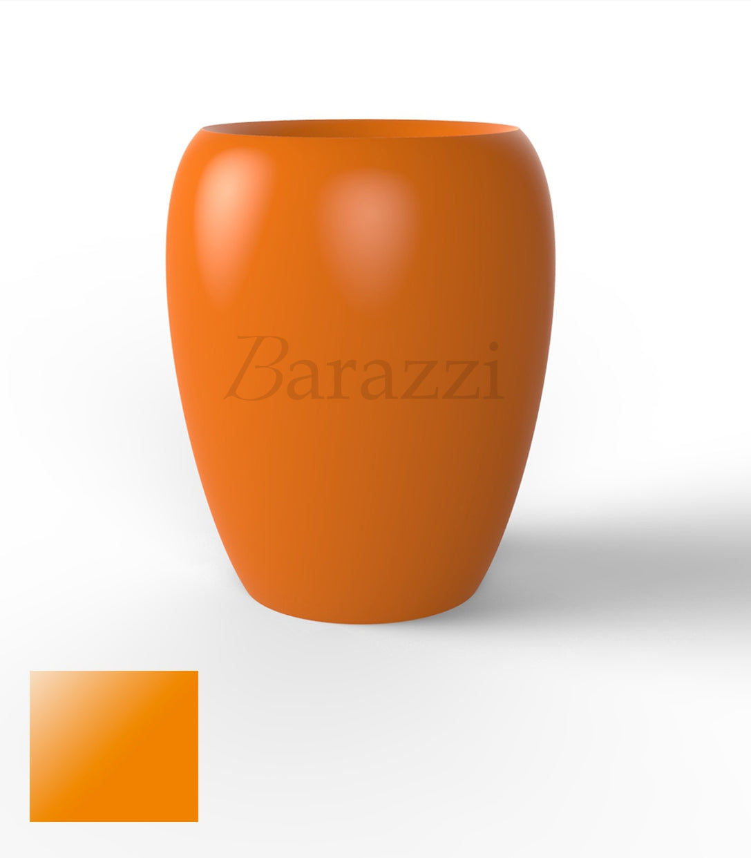 BLOW Pots 120 Orange Polyethylene Laque Vondom