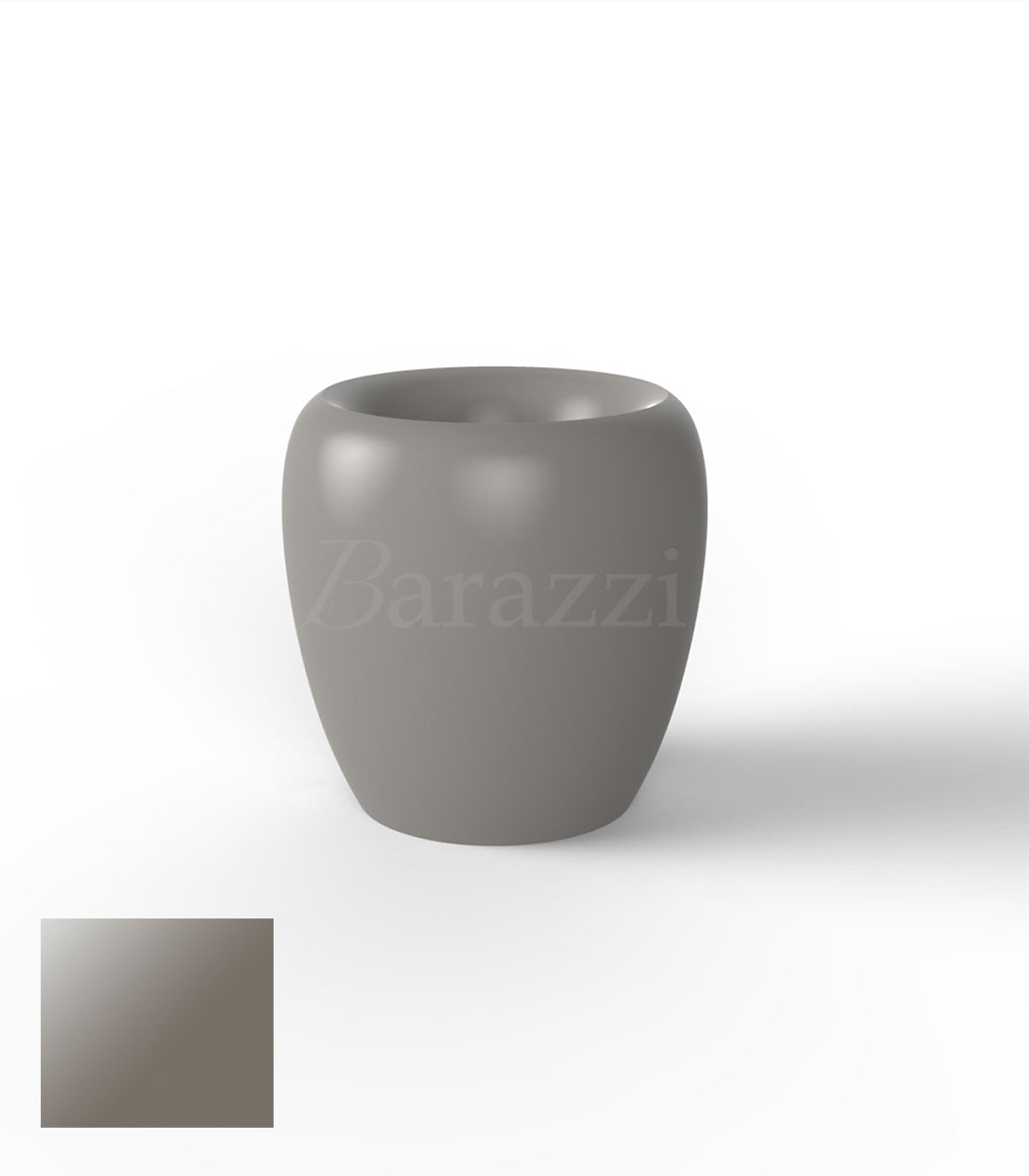 BLOW Pots 40 Taupe Polyethylene Laque Vondom