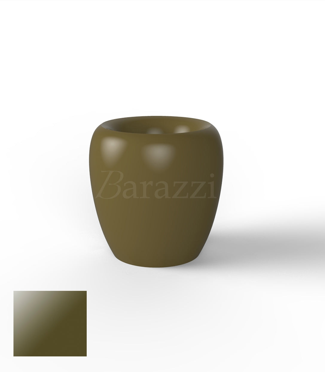 BLOW Pots 60 Khaki Lacquered Polyethylene Vondom