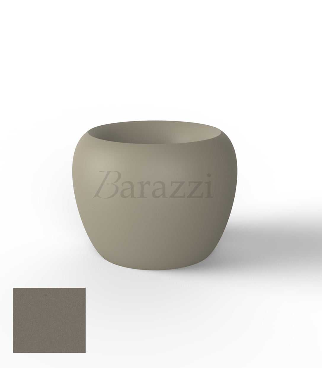 BLOW Pots 75 Taupe Polyethylene Mat Vondom