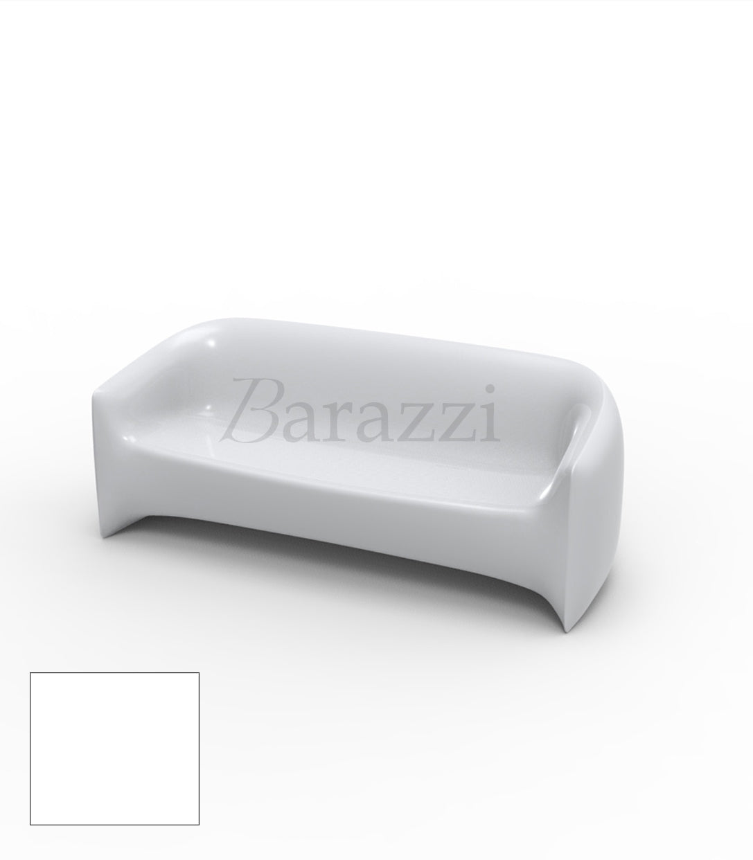 BLOW Sofa Blanc Polyethylene Laque Vondom