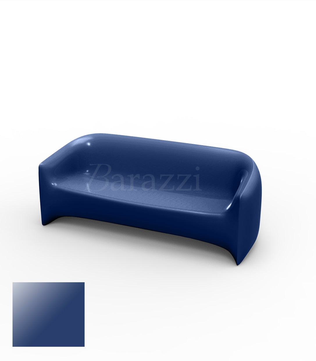 BLOW Sofa Bleu Polyethylene Laque Vondom