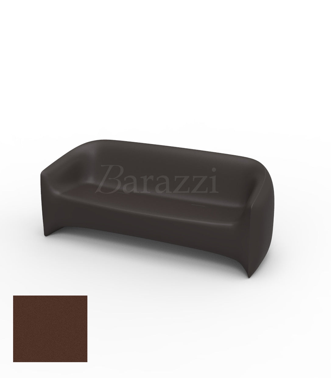 BLOW Sofa Marron Polyethylene Mat Vondom