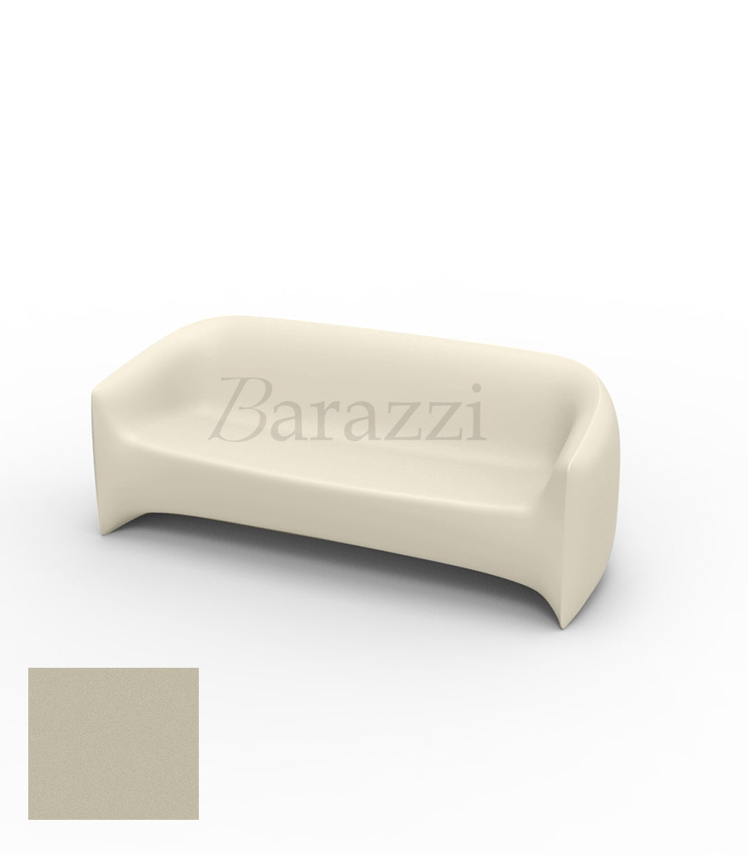 BLOW Sofa Ecru Polyethylene Mat Vondom