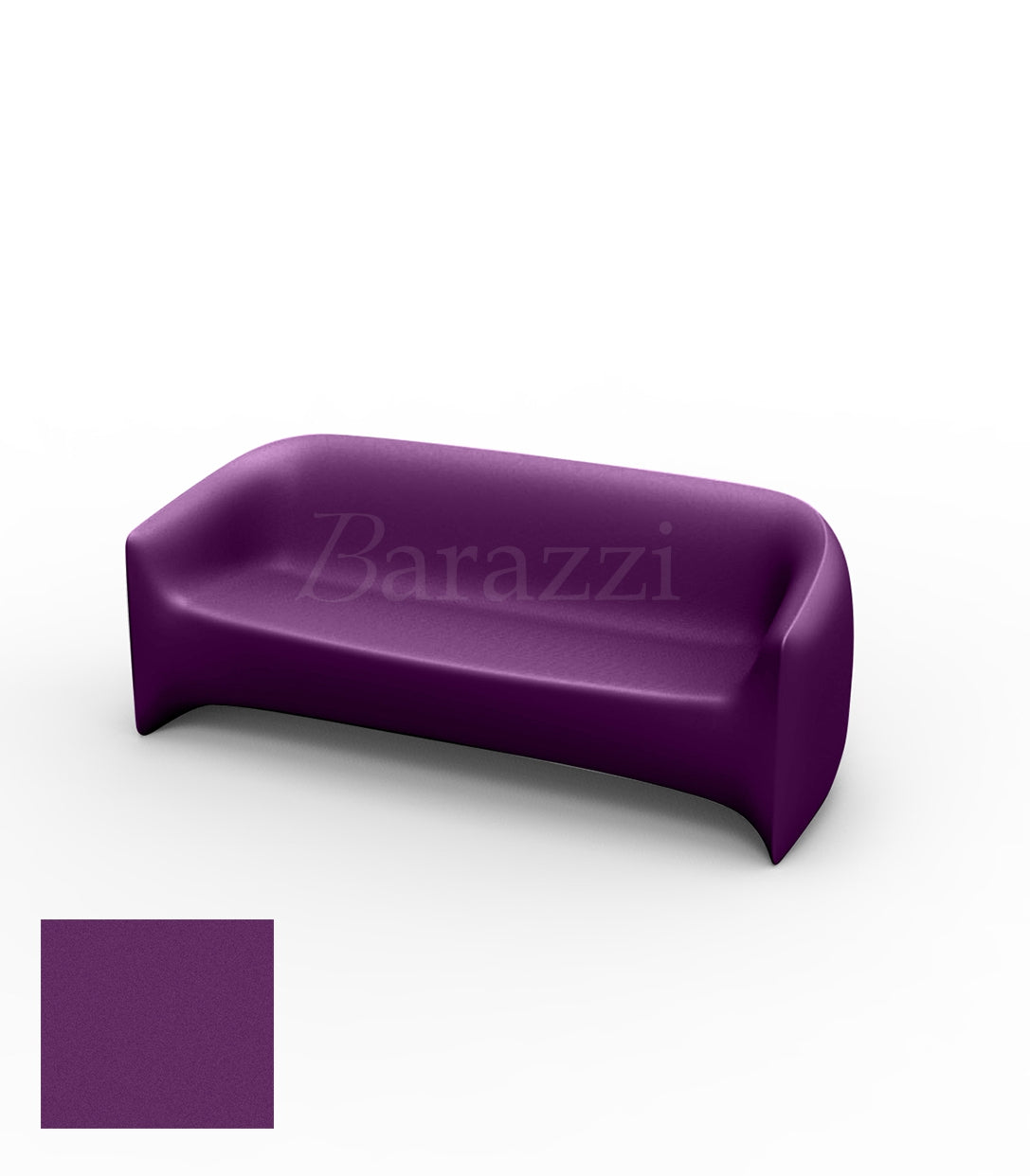BLOW Sofa Prune Polyethylene Mat Vondom