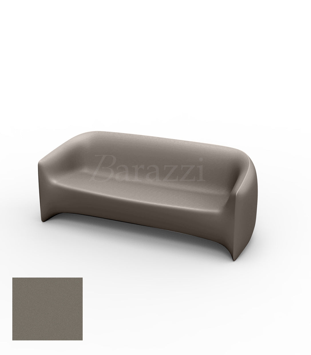 BLOW Sofa Taupe Polyethylene Mat Vondom