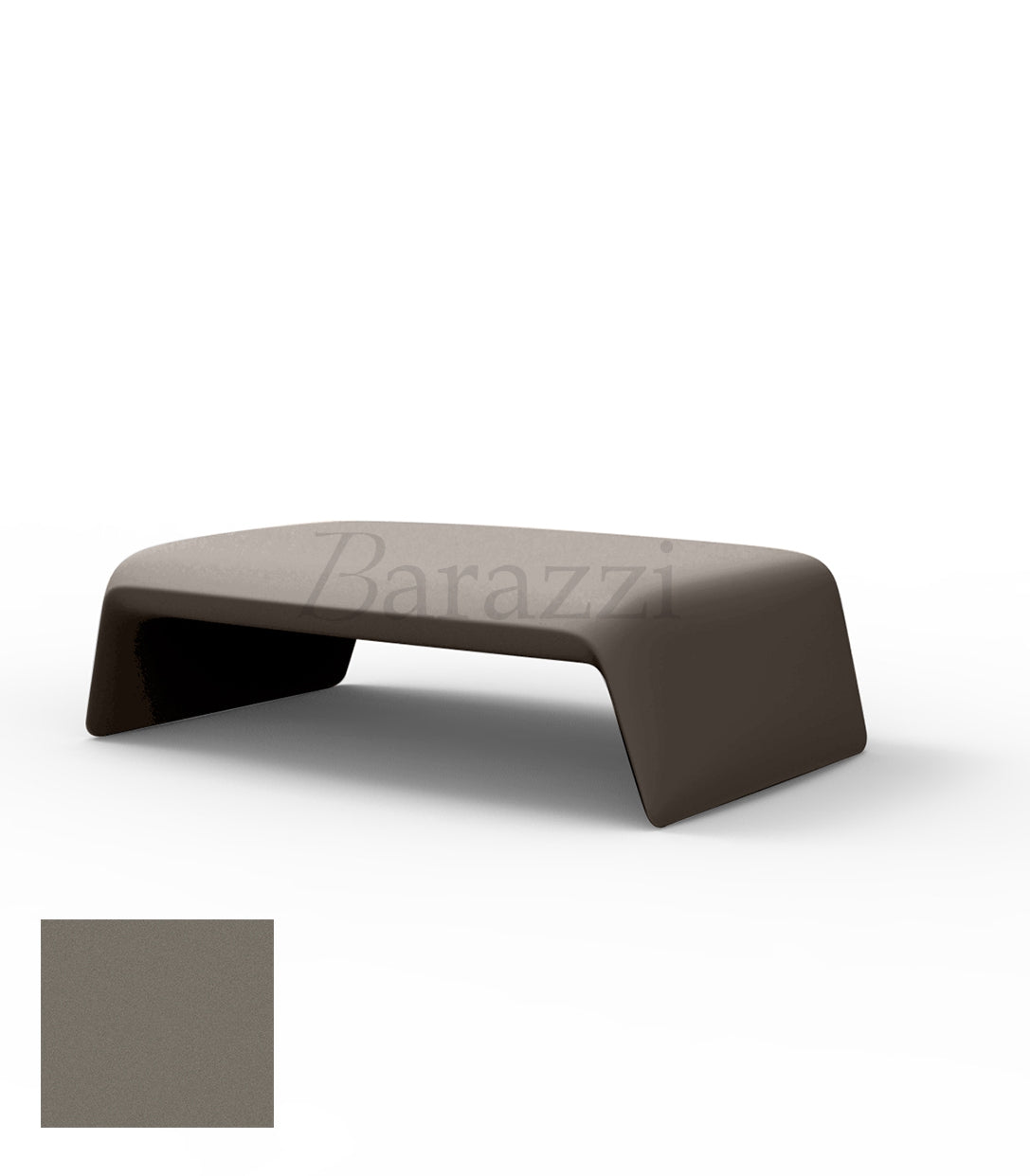 BLOW Coffee Table Taupe Matt Polyethylene Vondom