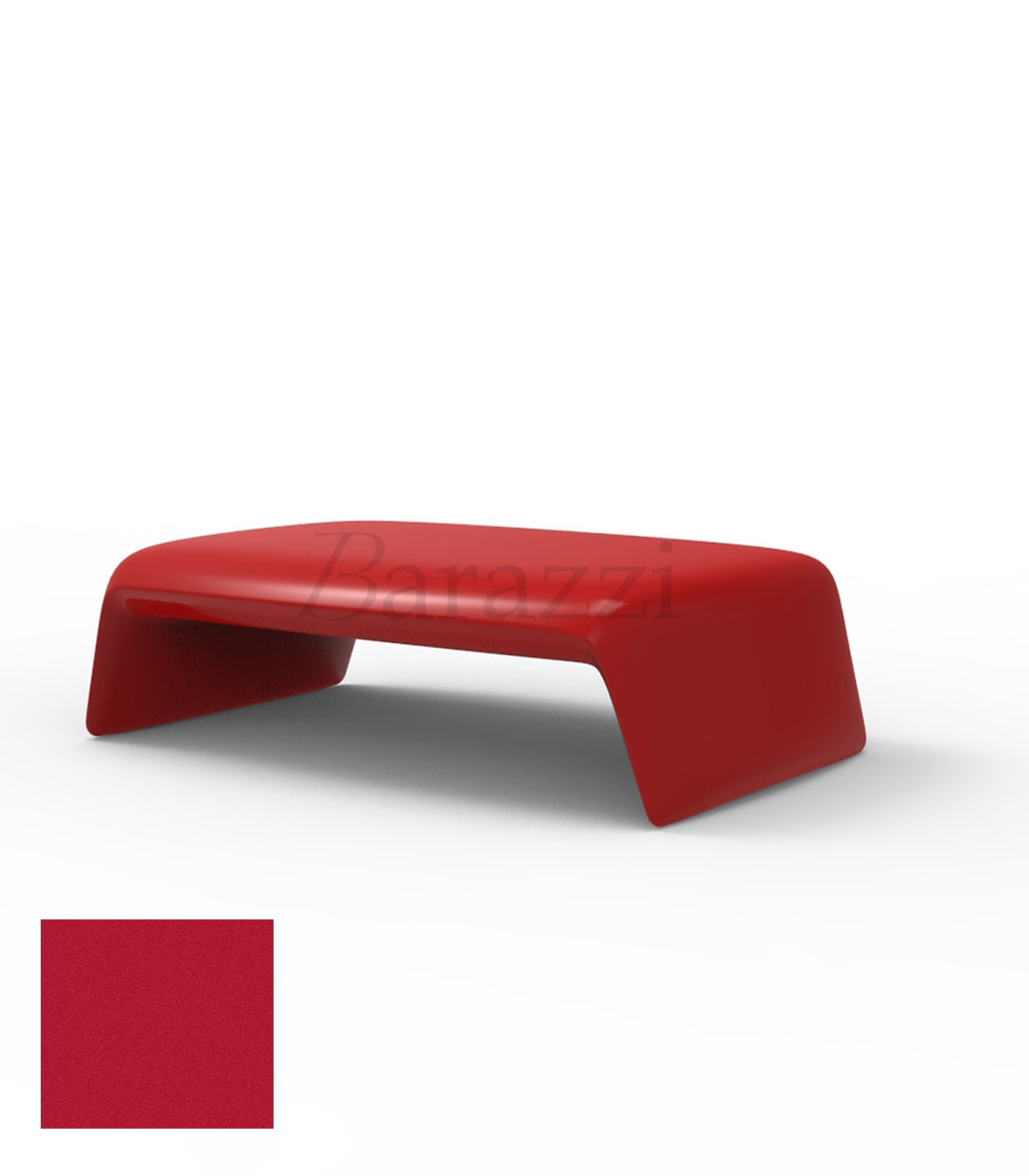 BLOW Coffee Table Red Matt Polyethylene Vondom