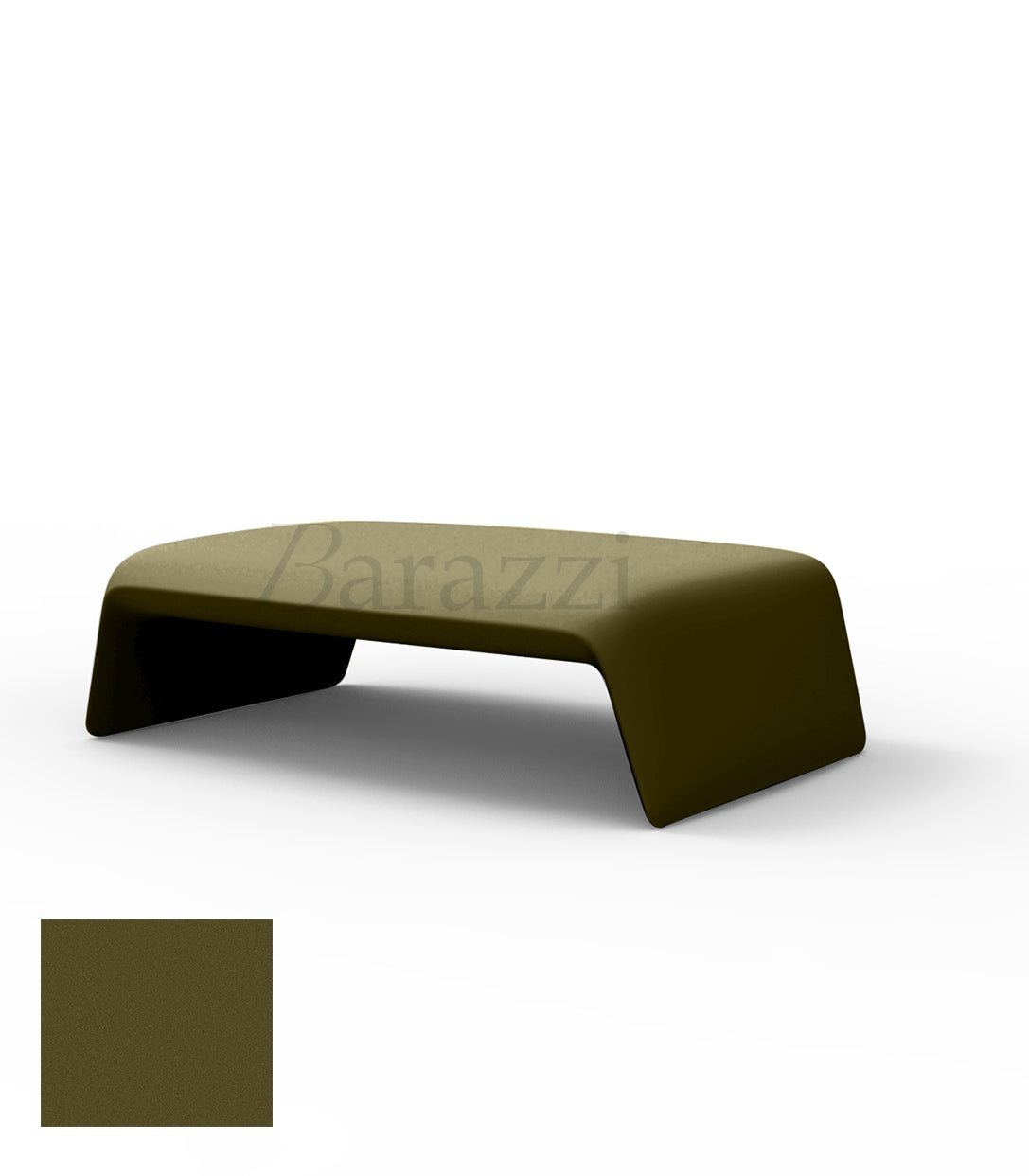 BLOW Coffee Table Khaki Matt Polyethylene Vondom