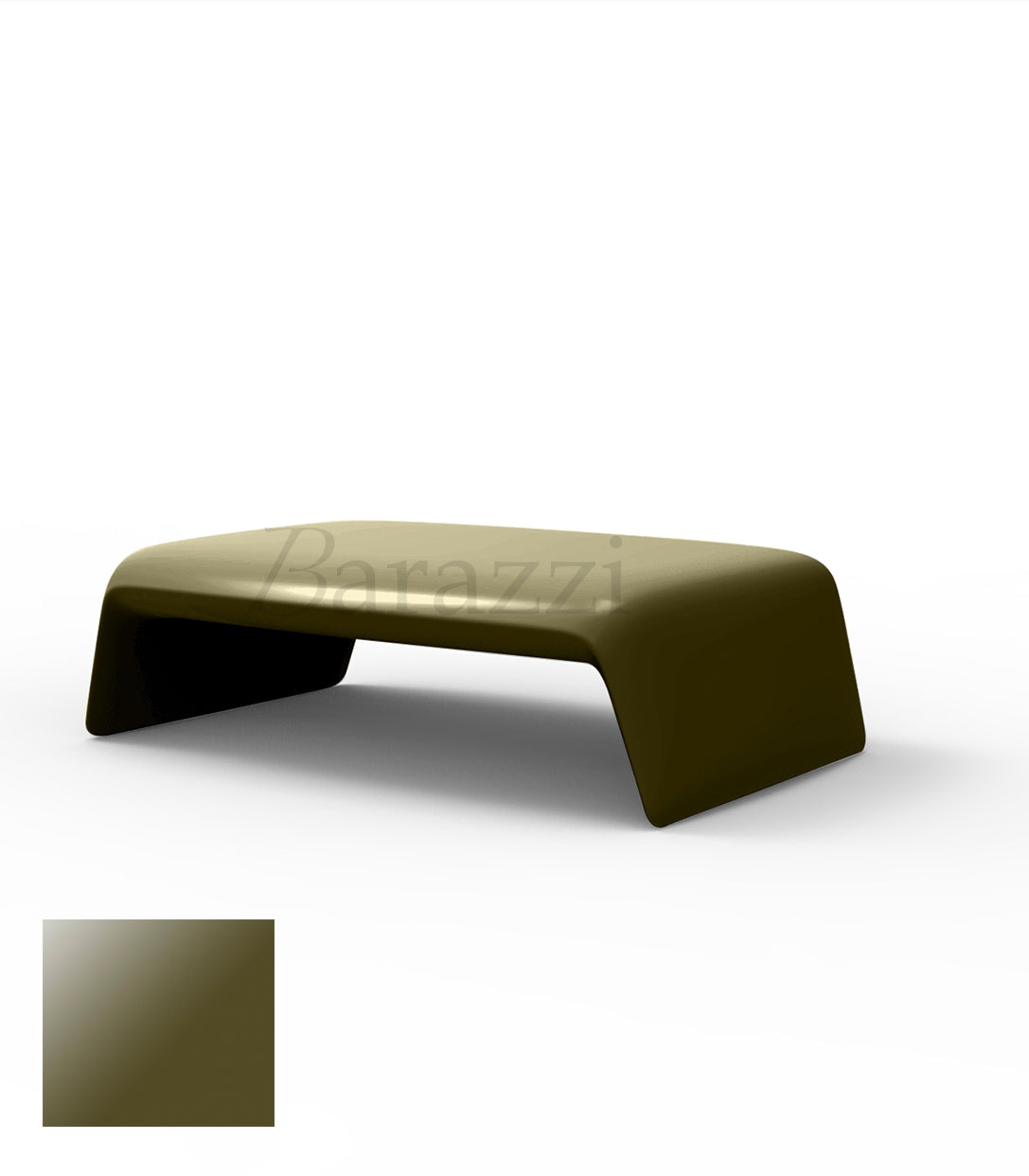 BLOW Table Basse kaki Polyethylene Laque Vondom