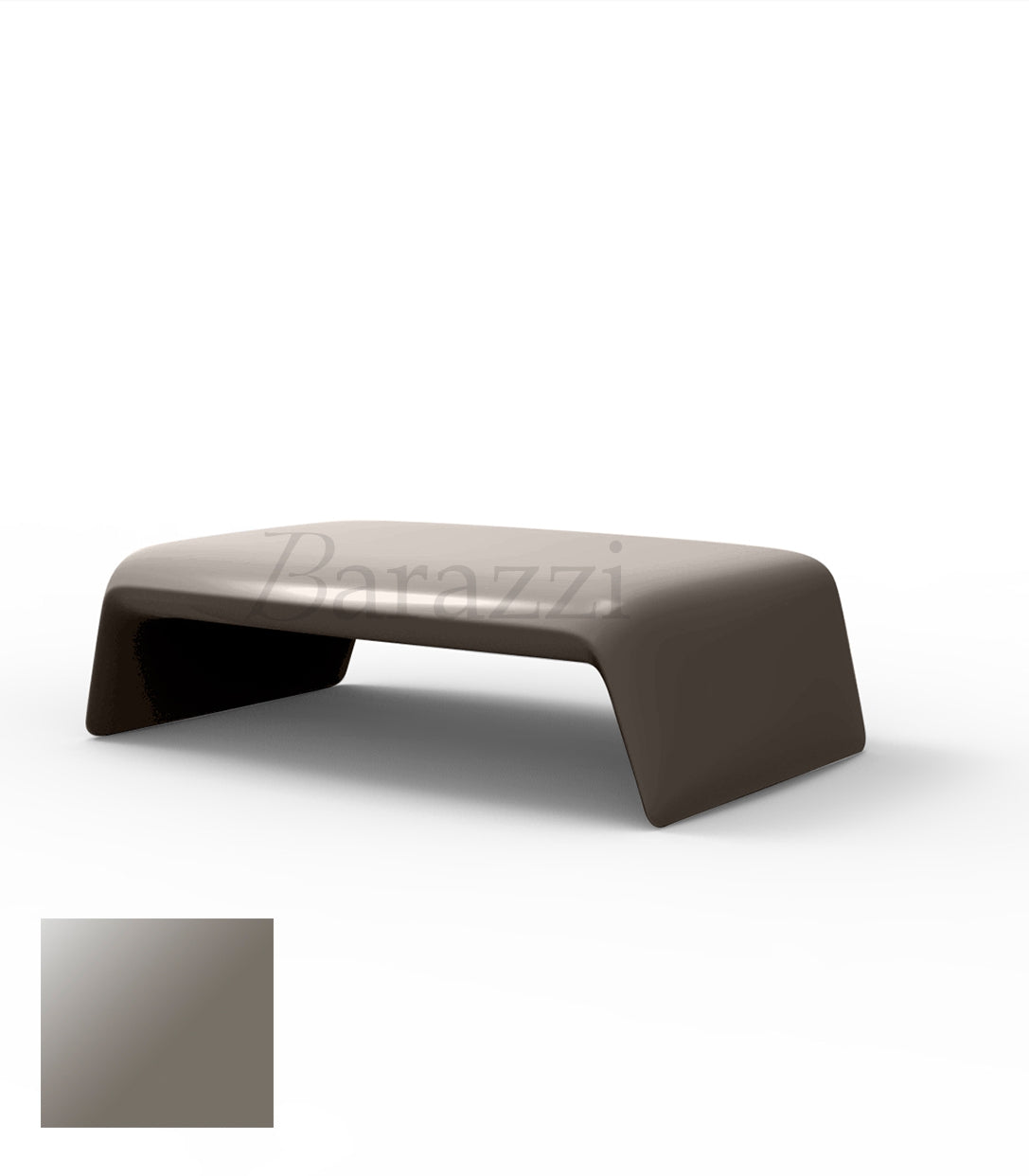 BLOW Table Basse Taupe Polyethylene Laque Vondom