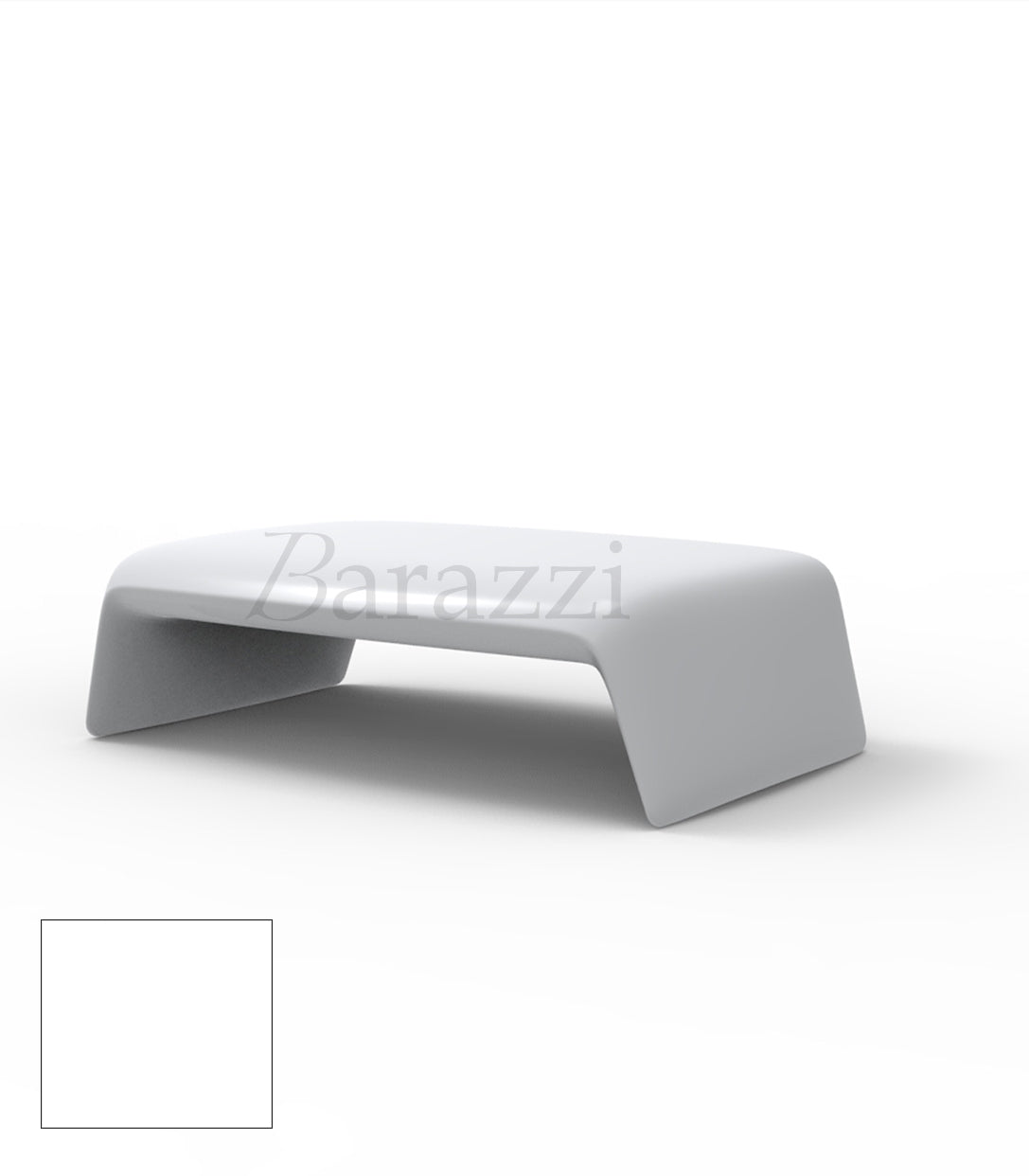 BLOW Table Basse Blanc Polyethylene Laque Vondom