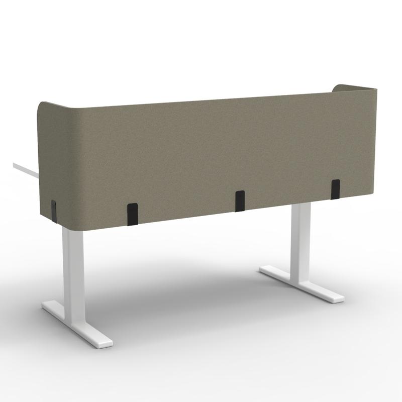 ACOUSTIC TRIPL WRAP DESK - Acoustic Private Workspace Partition