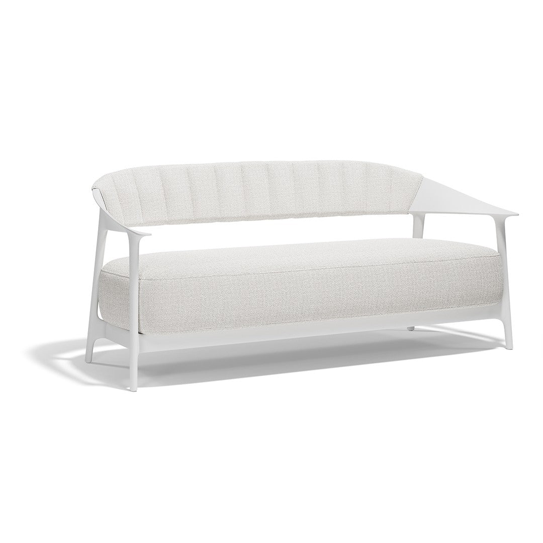 3-seater upholstered indoor outdoor sofa with white upholstered backrest Africa Vondom