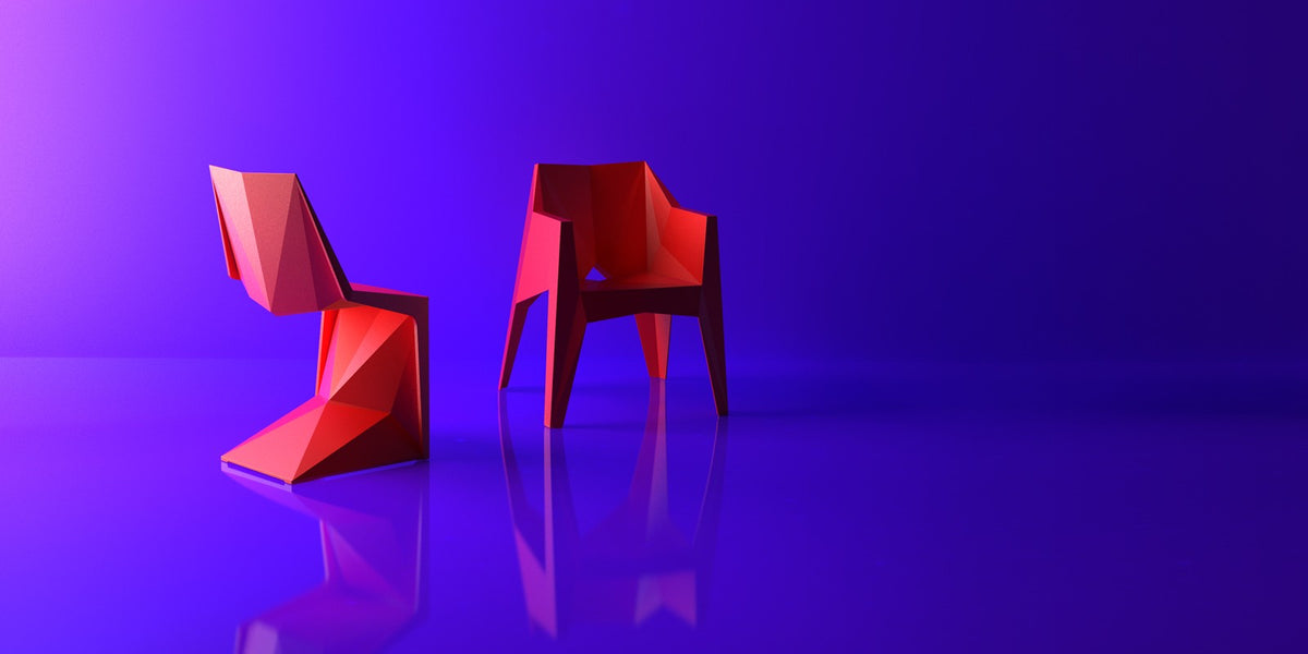 CHAISE VOXEL - Chaise géométrique
