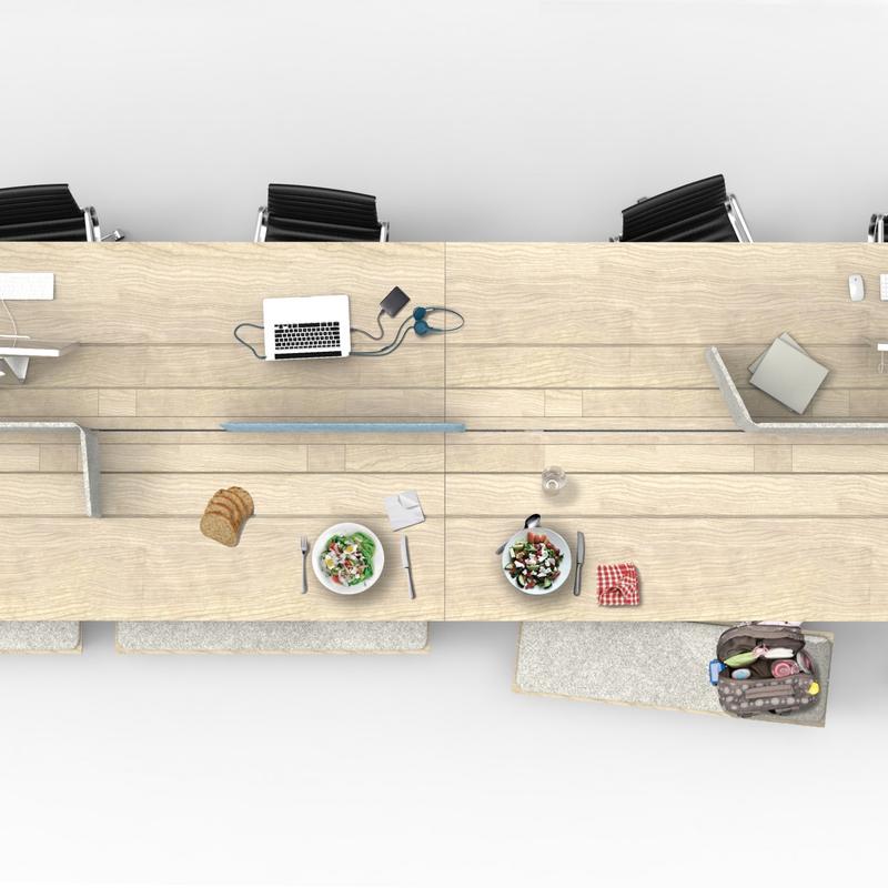 ACOUSTIQUE DESK FLIPFLOP - Cloison bureau Acoustique Pliable
