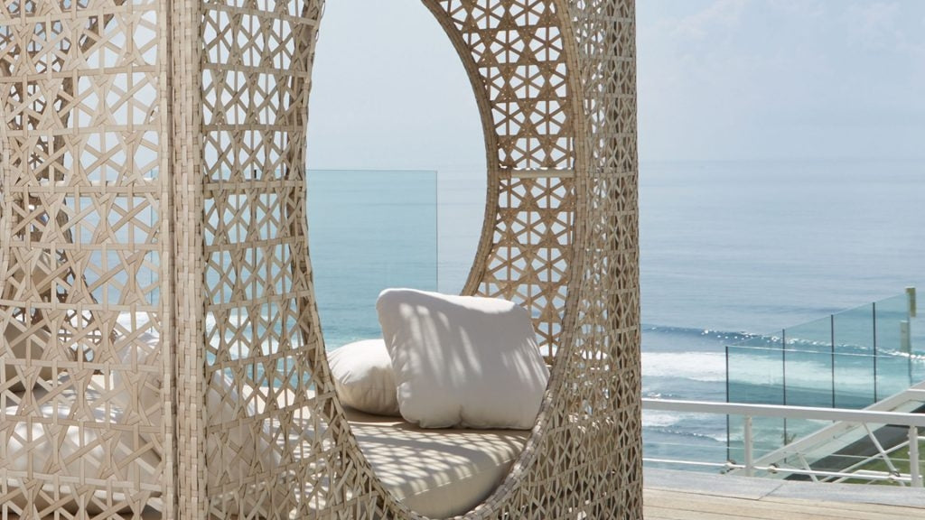 CUBE Daybed - aspect rotin transat XXL