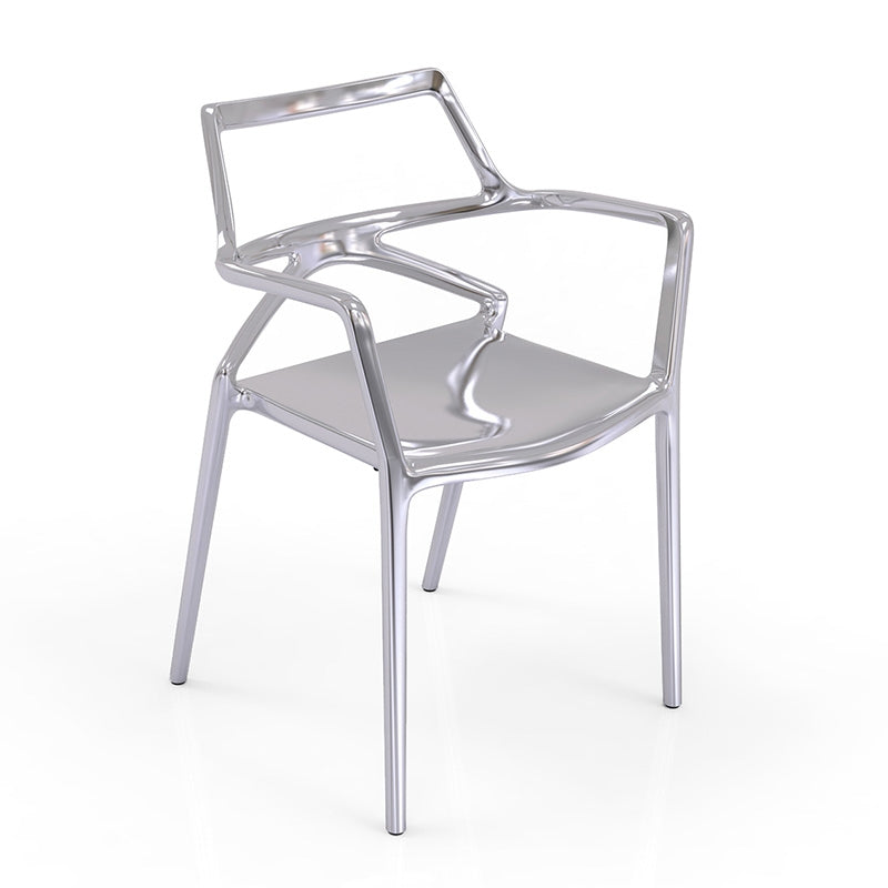 DELTA SILVER Chair Metallic Silver - Vondom