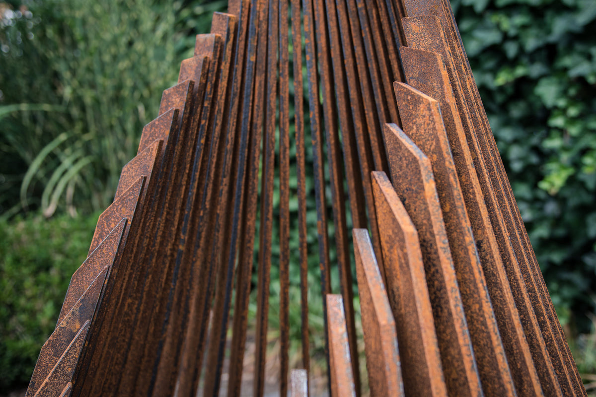 Acier Corten Cheminee Exterieure Dewdrop Gowbus