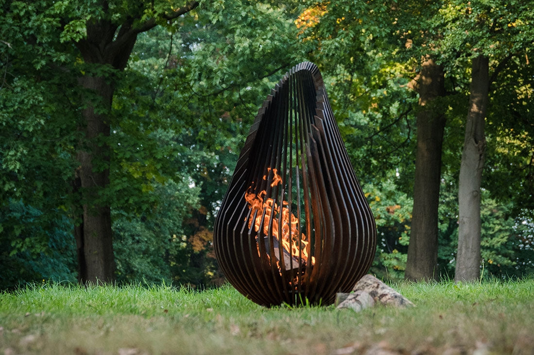 Cheminee Exterieure Dewdrop L Glowbus Jardin