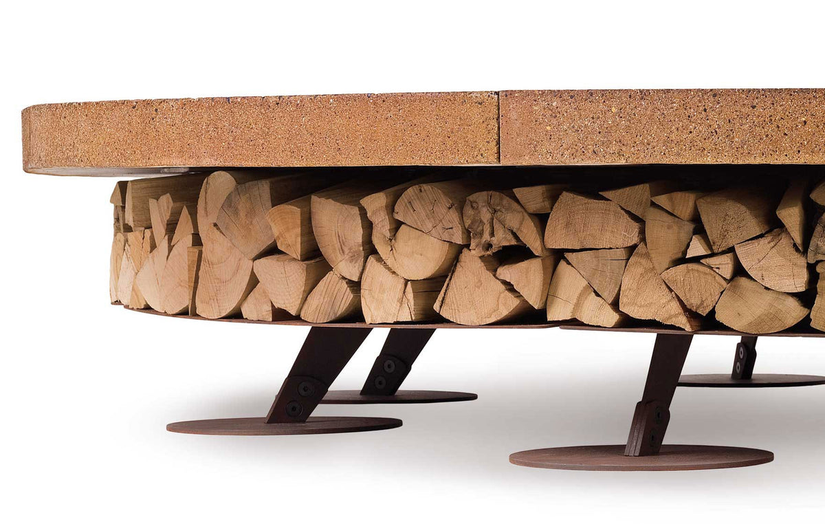 Ercole Brown 250 - Outdoor Fire Pit Concrete Brown - AK47
