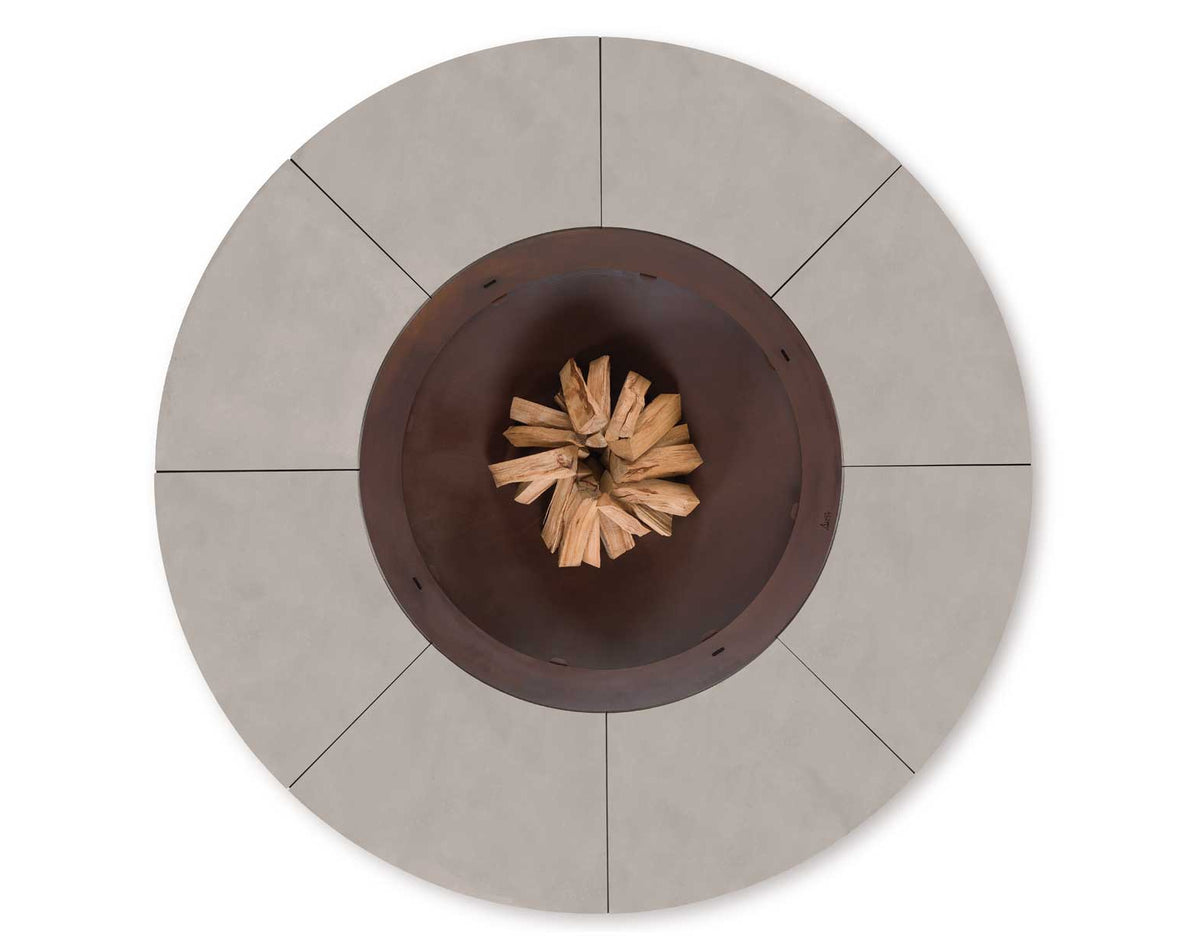 Vue de haut - Ercole Concrete 250 - Brasero Béton - AK47