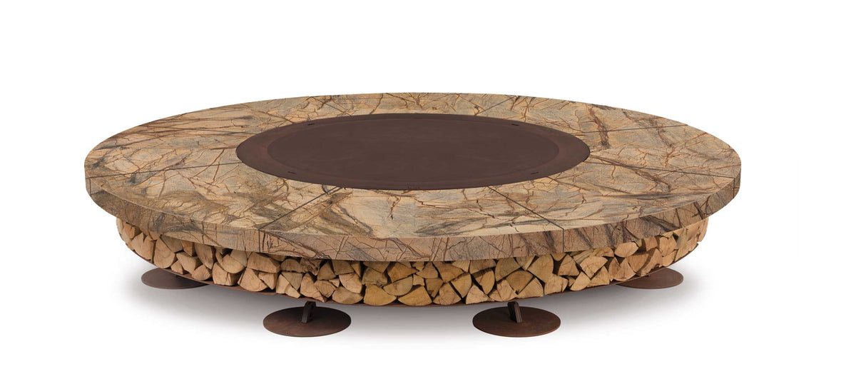 Plaque - Ercole Rainforest Brown 250 - Brasero Marbre Brun - AK47