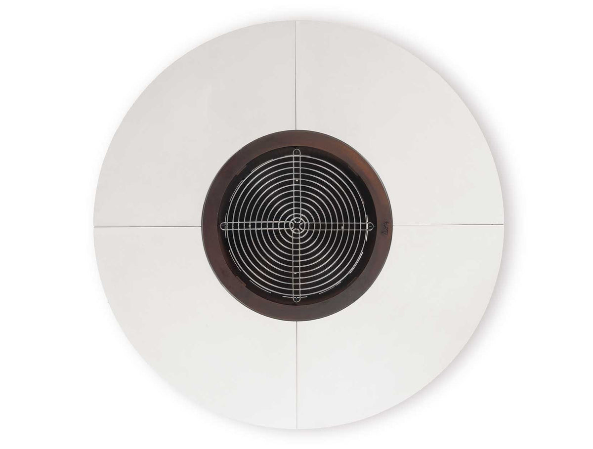 Grille - Ercole White 150 - Brasero Béton Blanc - AK47