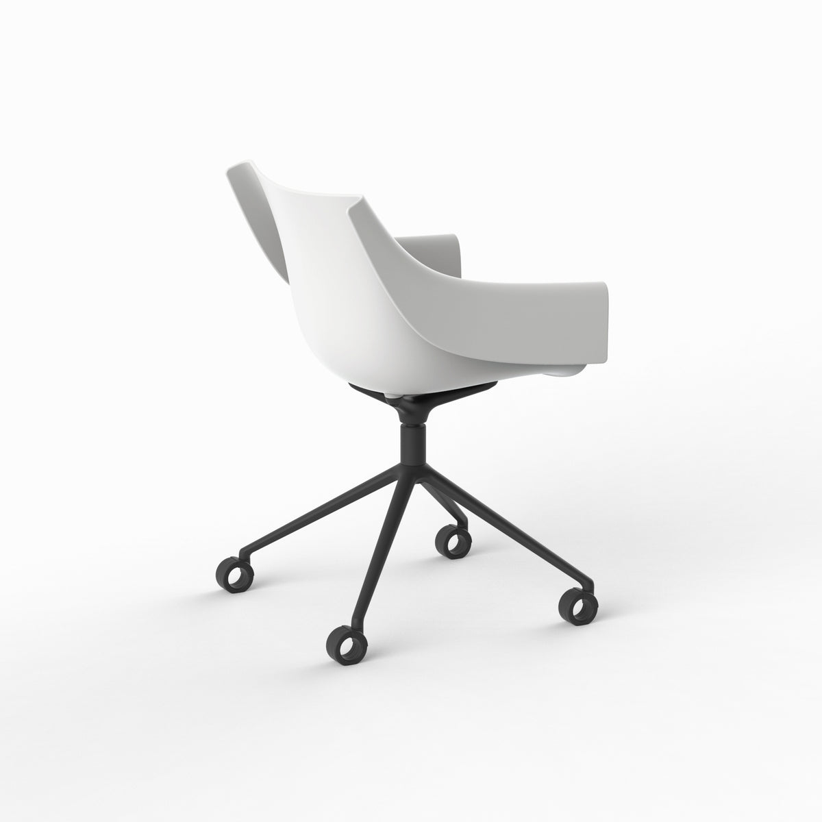 MANTA SWIVEL CASTER ARMCHAIR - Swivel Chair with Casters