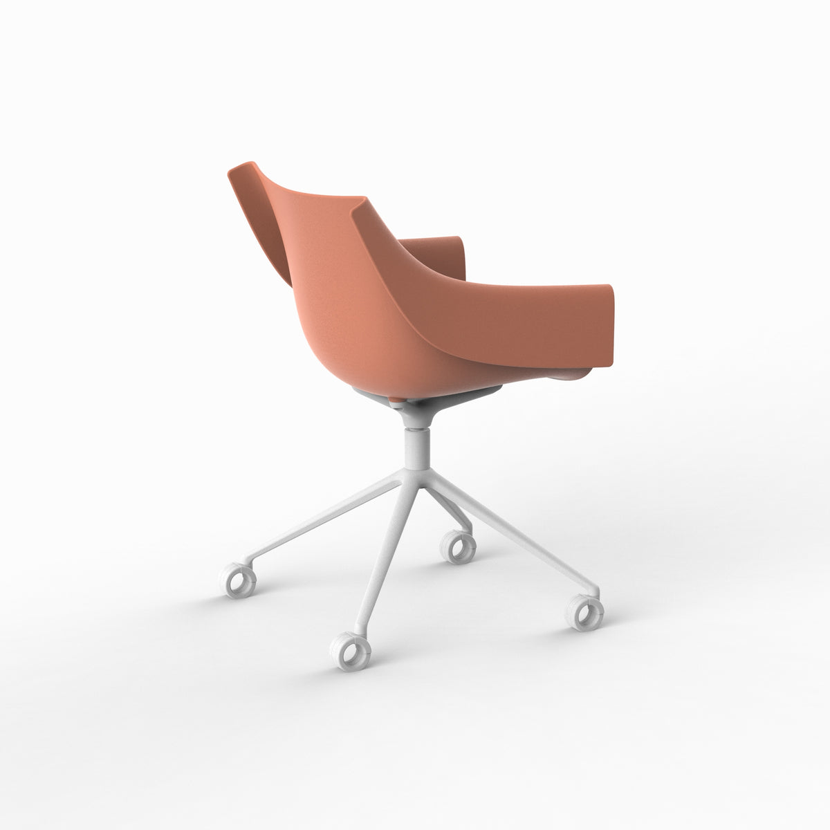 MANTA SWIVEL CASTER ARMCHAIR - Swivel Chair with Casters